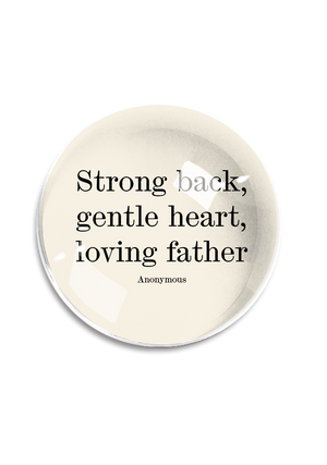 Bensgarden.com | Strong Back, Gentle Heart Crystal Dome Paperweight - Ben's Garden. Made in New York City.