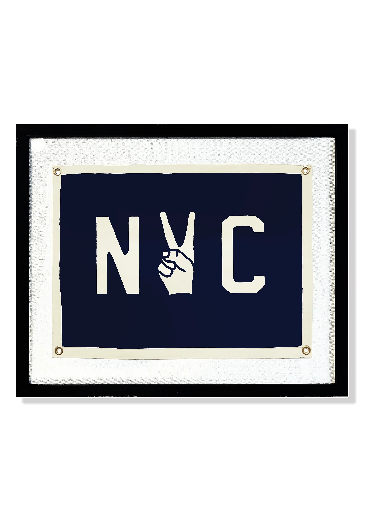 Bensgarden.com | Handcrafted NYC Peace Cut-And-Sewn Wool Felt Pennant Flag - Ben's Garden. Made in New York City.