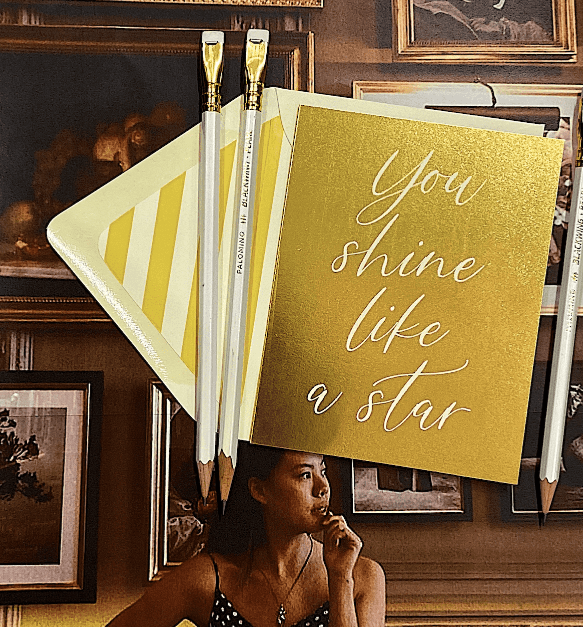 Bensgarden.com | You Shine Like A Star Greeting Card, Single Folded Card or Boxed Set of 8 - Ben's Garden. Made in New York City.