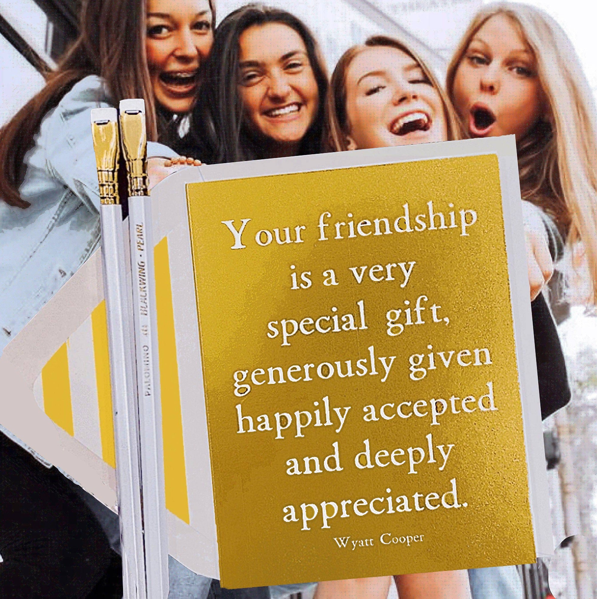 Bensgarden.com | Your Friendship Is A Very Special Gift Greeting Card, Single Folded Card or Boxed Set of 8 - Ben's Garden. Made in New York City.