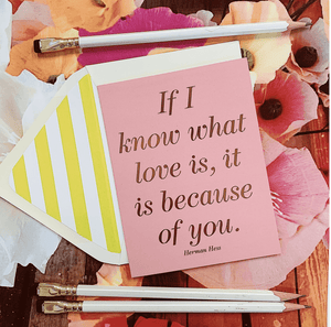 Bensgarden.com | If I Know What Love Is Greeting Card, Single Folded Card or Boxed Set of 8 - Ben's Garden. Made in New York City.