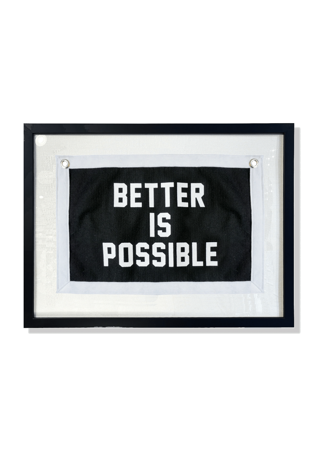 Better Is Possible Cut-And-Sewn Wool Felt Pennant Flag - Bensgarden.com