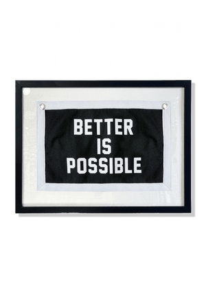 Better Is Possible Cut-And-Sewn Wool Felt Pennant Flag - Bensgarden.com