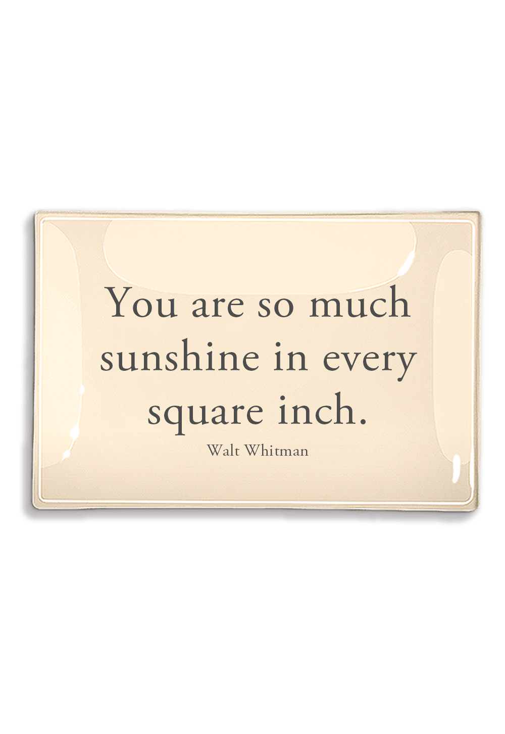 You Are So Much Sunshine Decoupage Glass Tray - Bensgarden.com