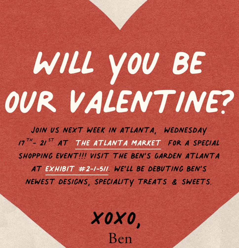 Will you be our Valentine? - Bensgarden.com