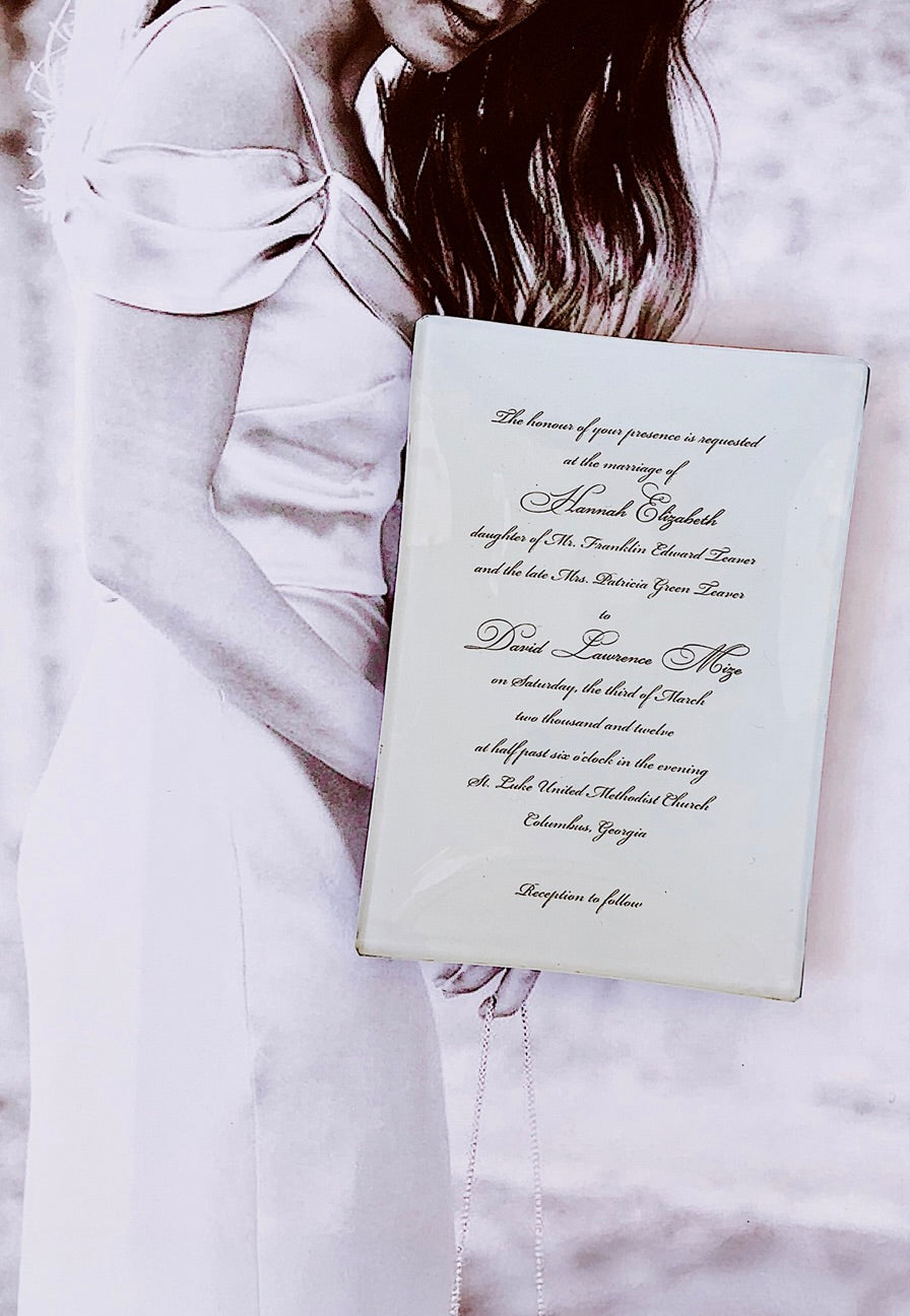 Custom Decoupage Glass Trays