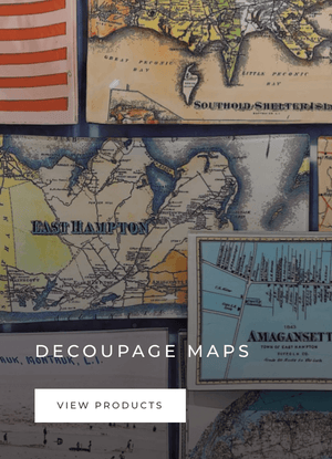 Decoupage Vintage Maps - Bensgarden.com