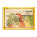 1894 Stony Brook Long Island Map Decoupage Glass Tray - Bensgarden.com