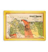 1894 Stony Brook Long Island Map Decoupage Glass Tray - Bensgarden.com