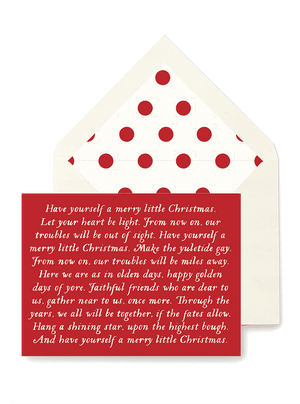 Bensgarden.com | Have Yourself a Merry Little Christmas Blank Single Greeting Card - Ben's Garden. Made in New York City.