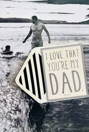 I Love That You're My Dad Greeting Card, Single Folded Card