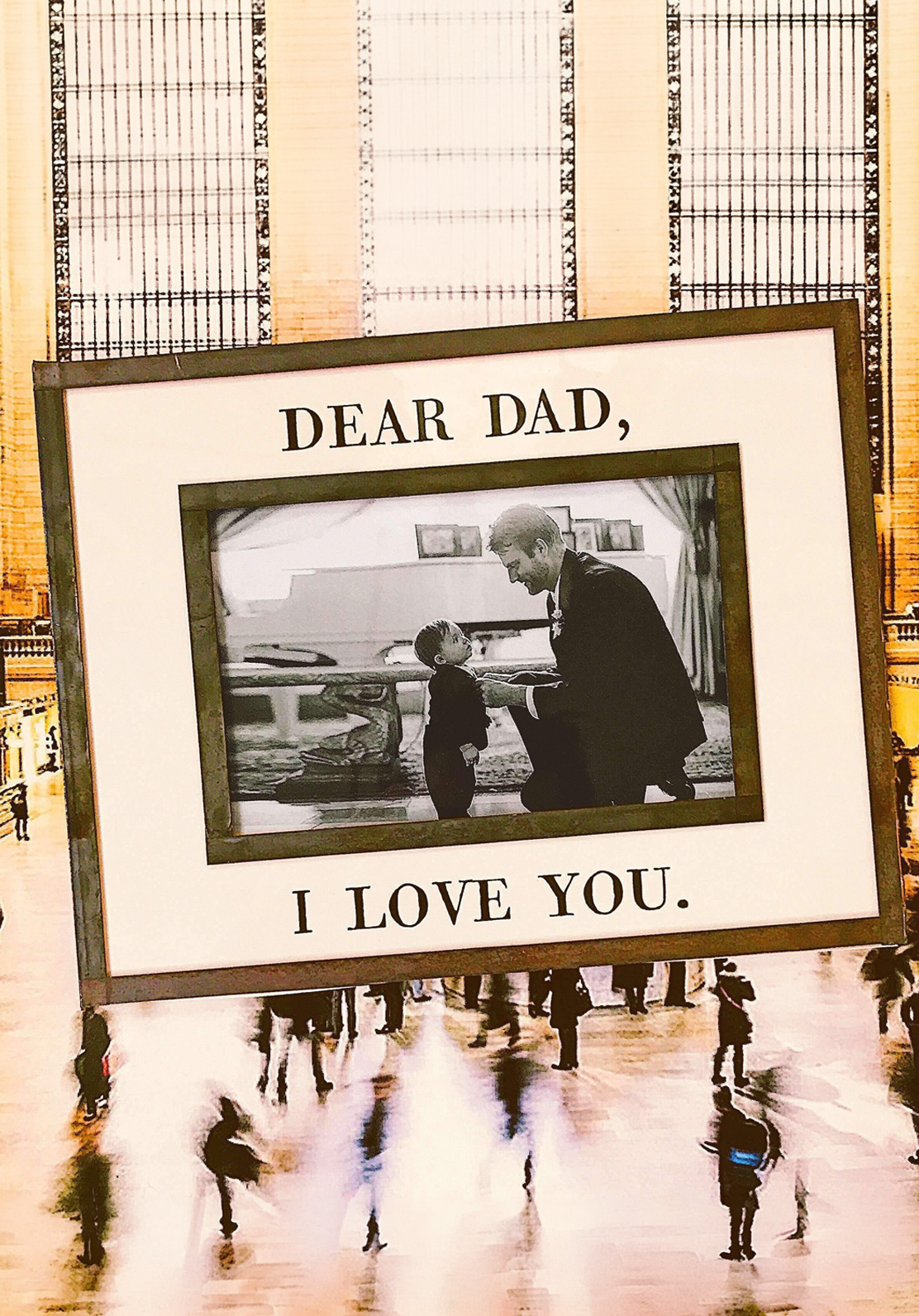 Dear Dad, I Love You Copper & Glass Photo Frame