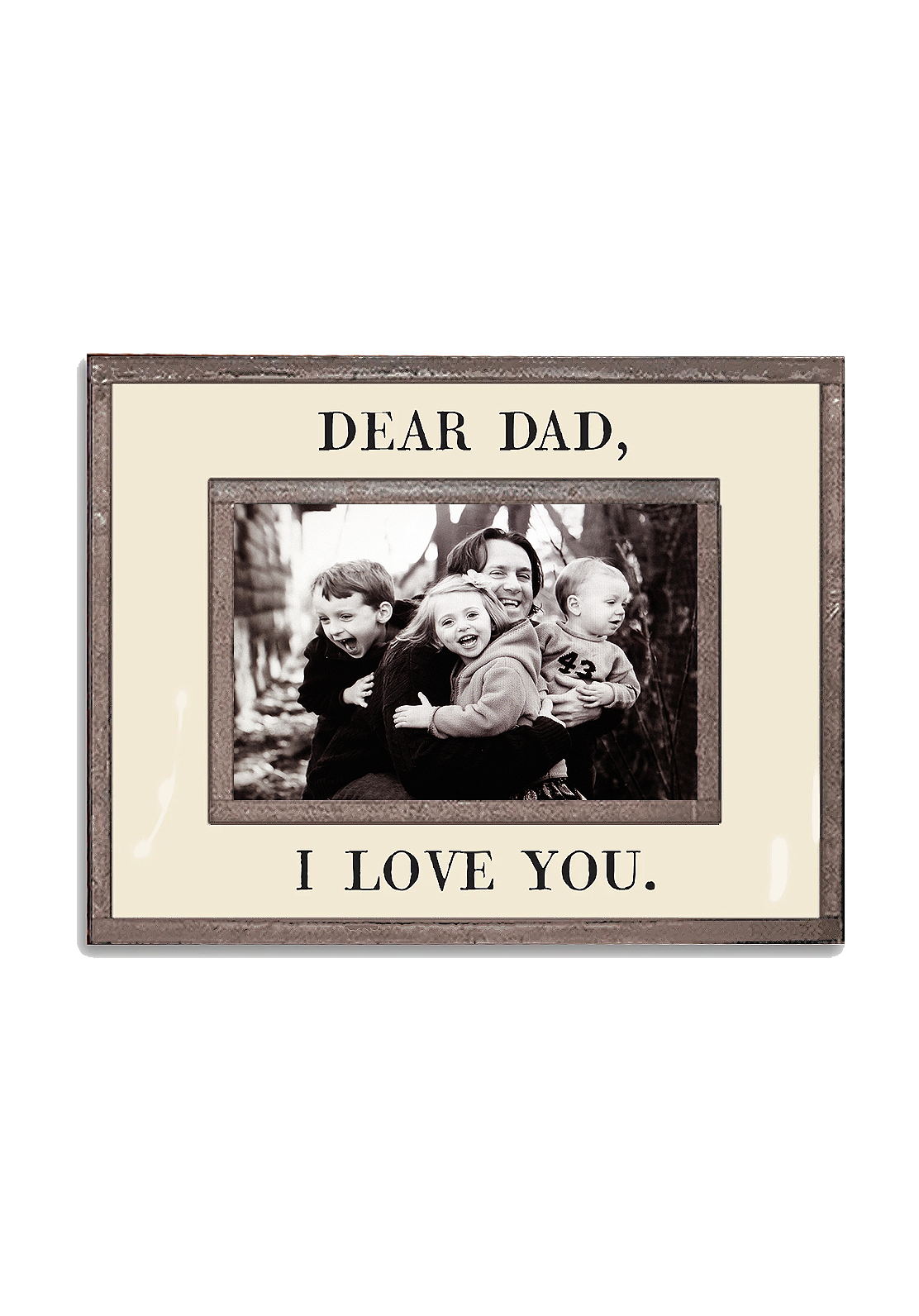 Dear Dad, I Love You Copper & Glass Photo Frame