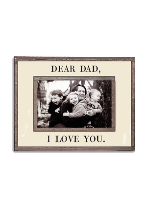 Dear Dad, I Love You Copper & Glass Photo Frame