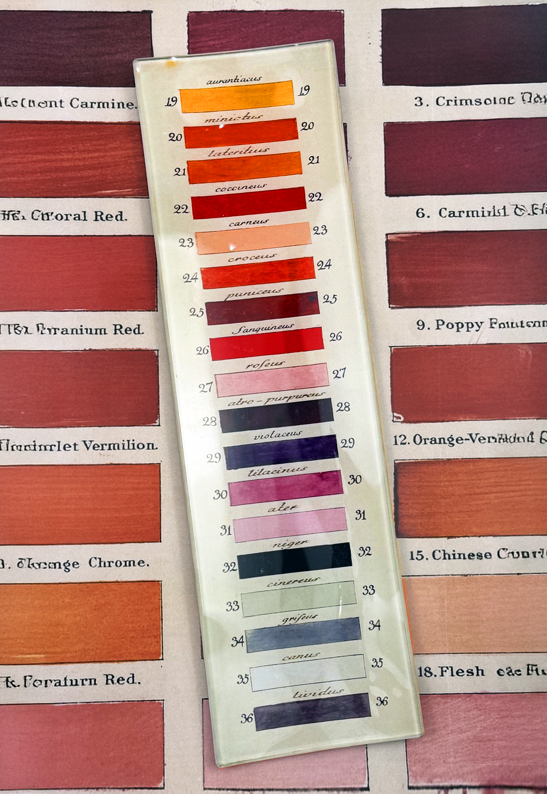 18-Paint Palette Decoupage Glass Tray - Bensgarden.com