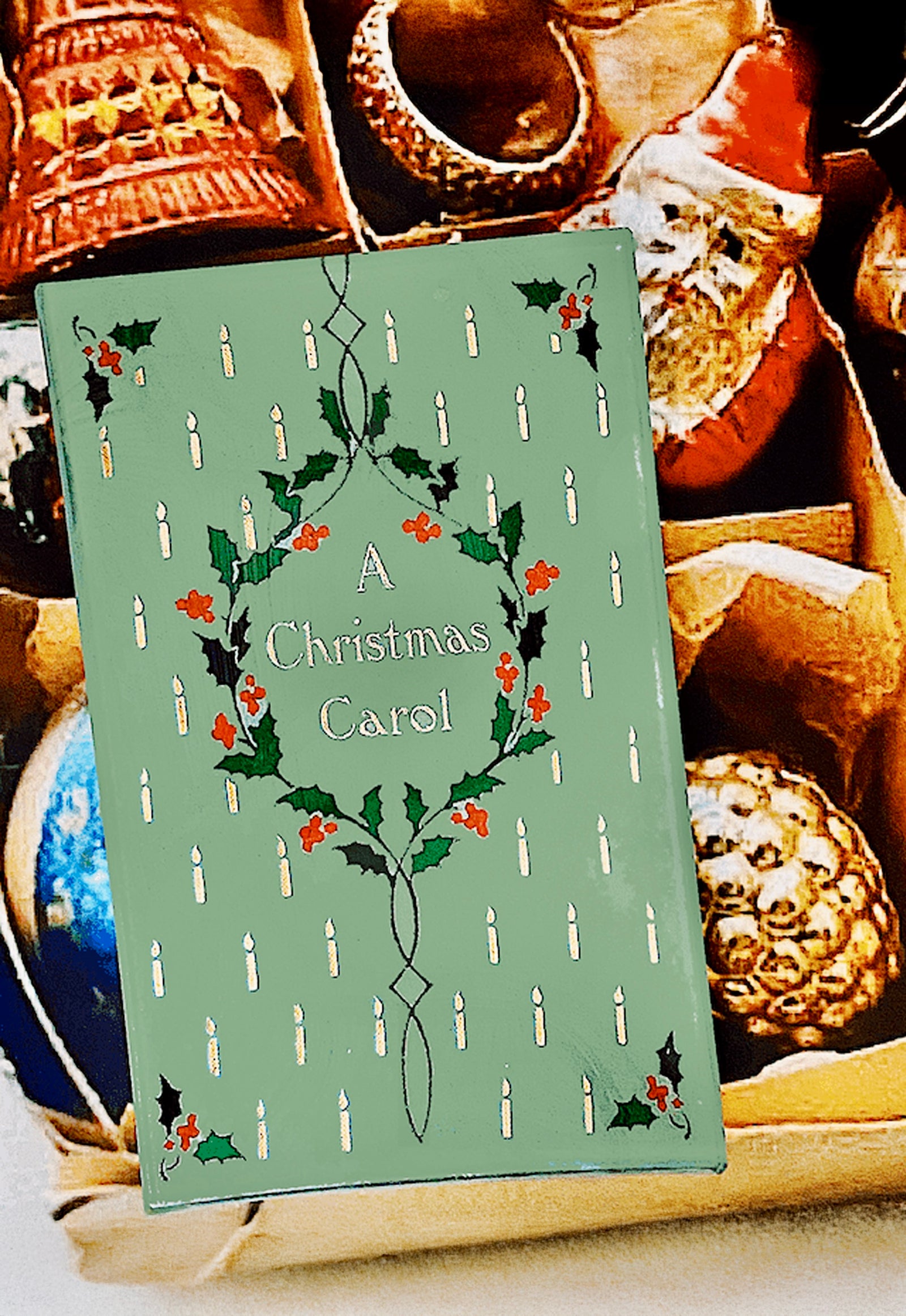 A Christmas Story Vintage Book Cover Glass Decoupage Tray - Bensgarden.com