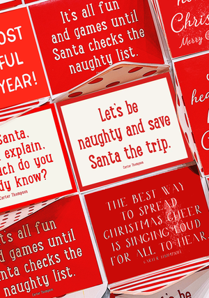 It's Beginning To Look A Lot Like Cocktails Blank Single Greeting Card