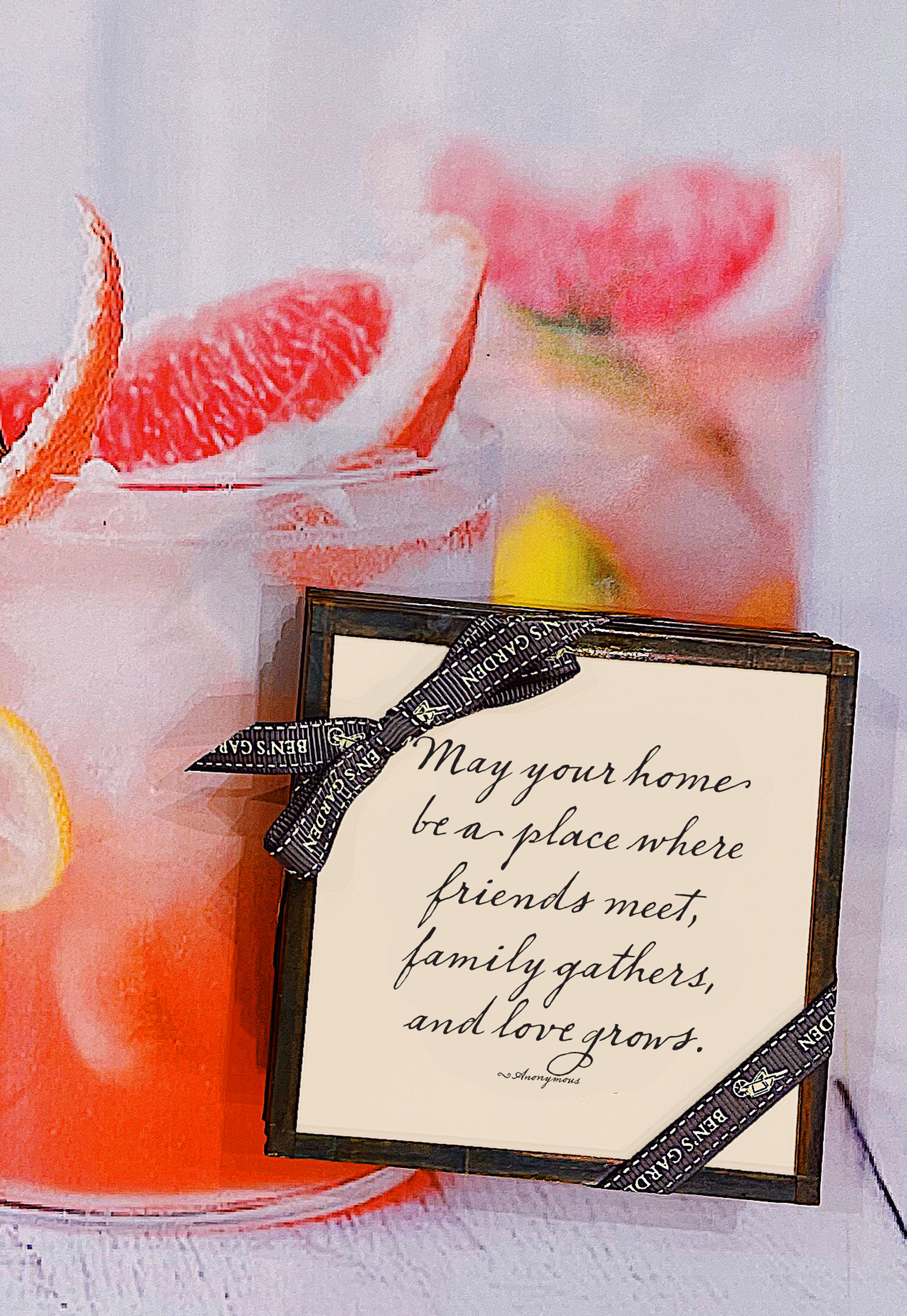 May Your Home Copper & Glass Coasters, Set of 4 - Bensgarden.com