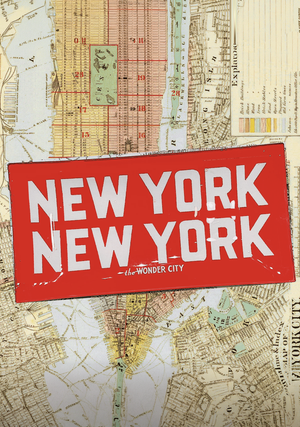 New York, New York Decoupage Map Glass Tray