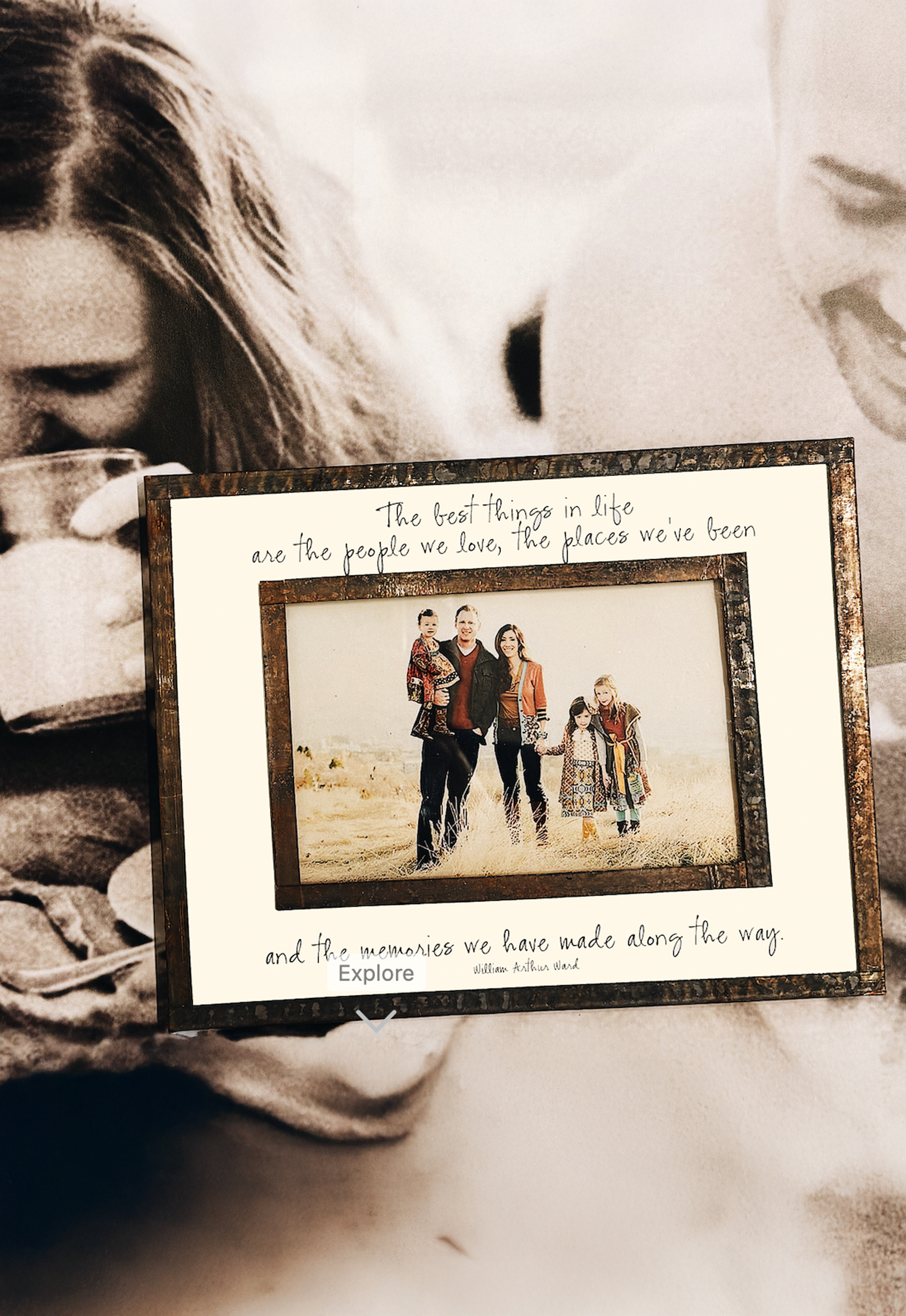 The Best Things In Life Copper & Glass Photo Frame - Bensgarden.com