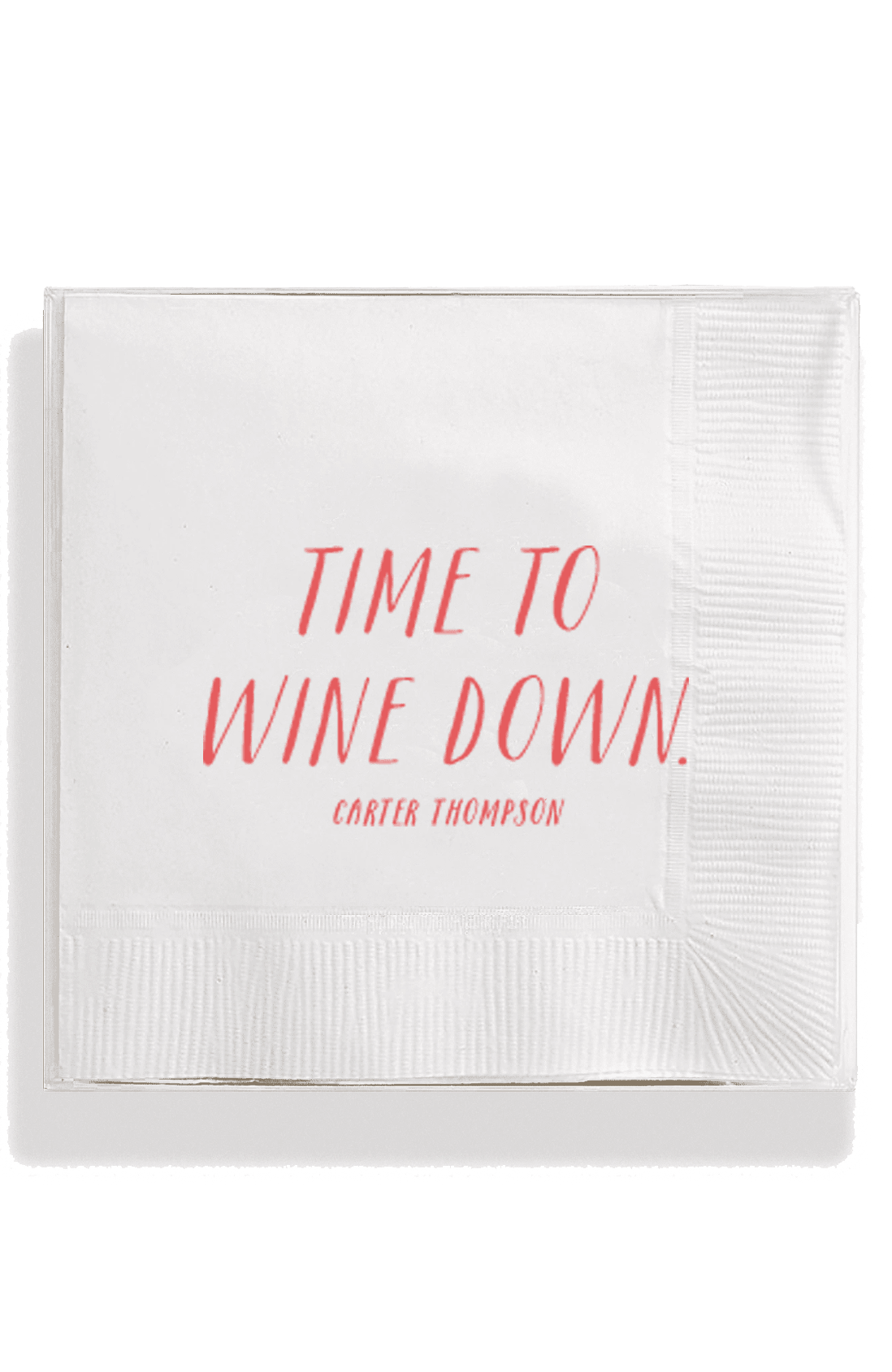 Time To Wine Down Cocktail Napkins