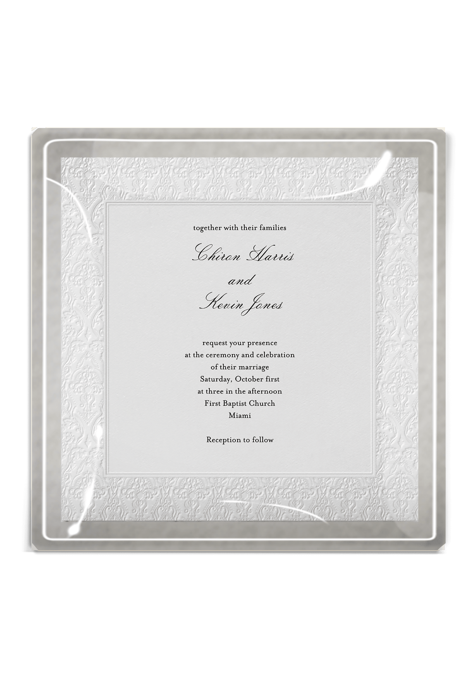 Personalized 8"x 8" Decoupage Glass Valet Tray