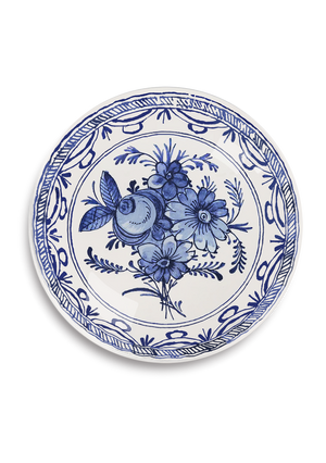 Blue and White Delft #1 Round Decoupage Tray
