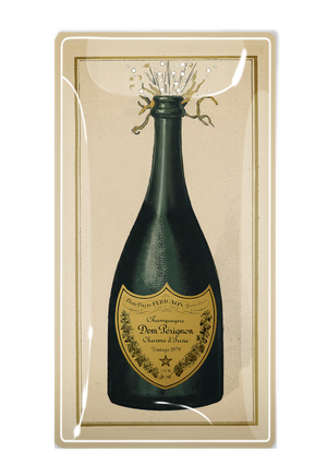 Dom Pérignon Brut Champagne Glass Decoupage Tray