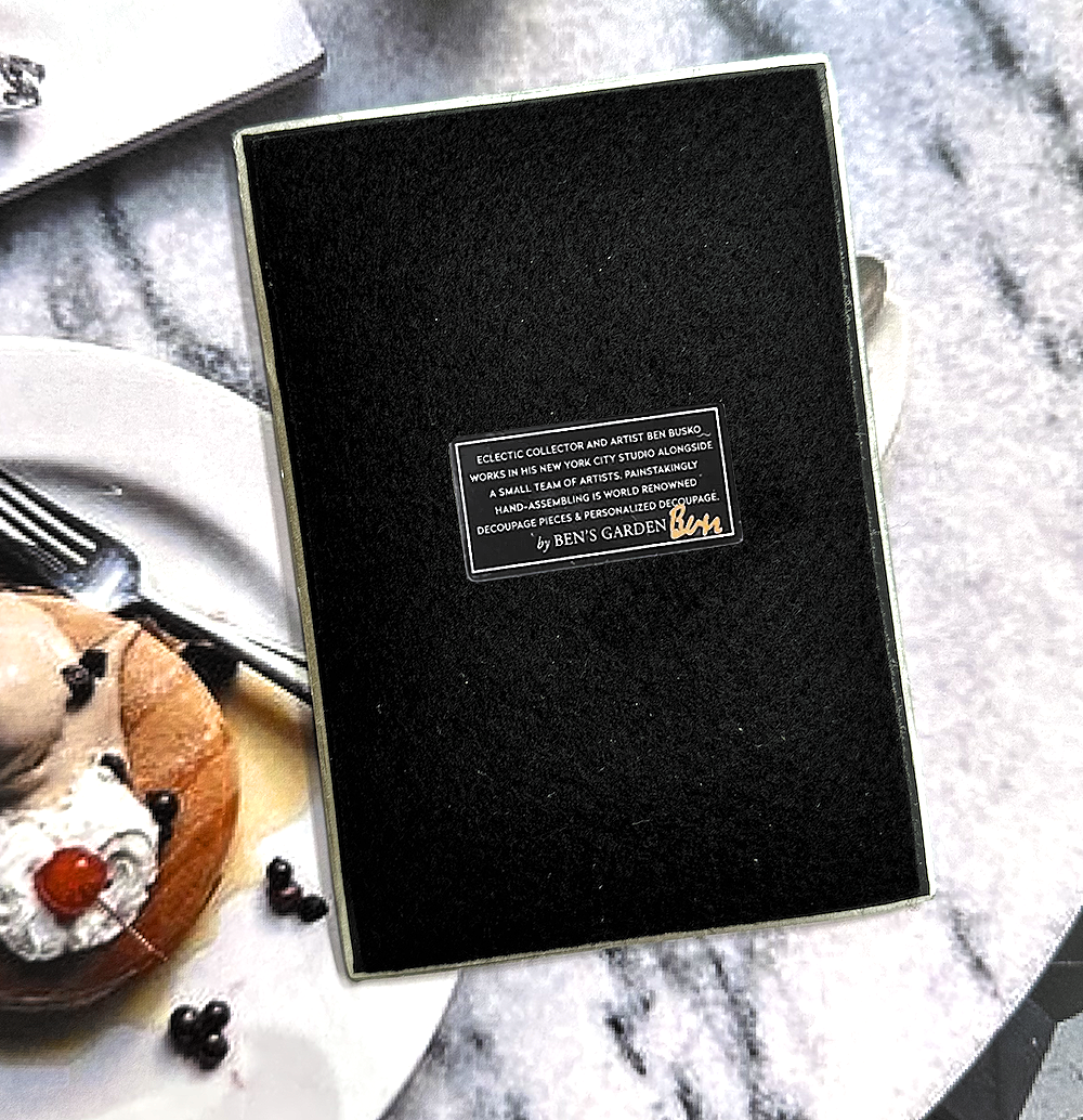 Three Lucky Clover Decoupage Glass Tray