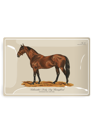‘Bellweather’ Derby Day Thoroughbred Decoupage Tray
