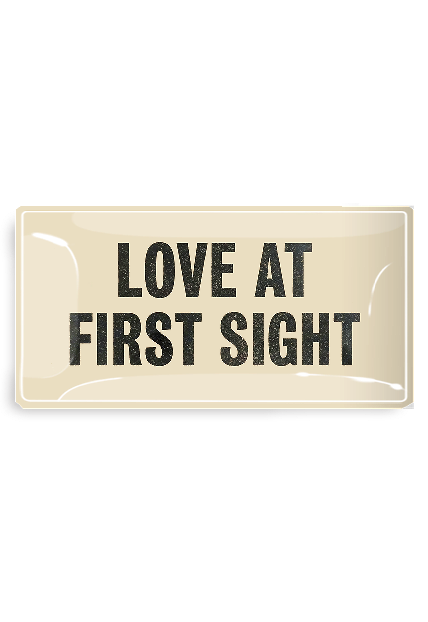 Love At First Sight Decoupage Glass Tray