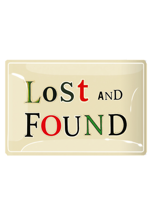 Lost And Found Newspaper Letters Decoupage Glass Tray