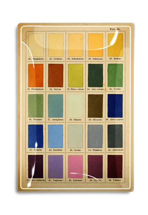 1890's Painter's Palette Decoupage Glass Tray