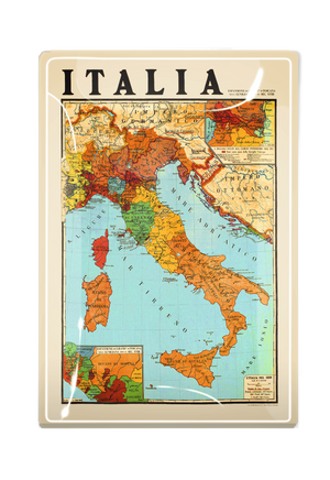 Italia Espansione Decoupage Glass Tray