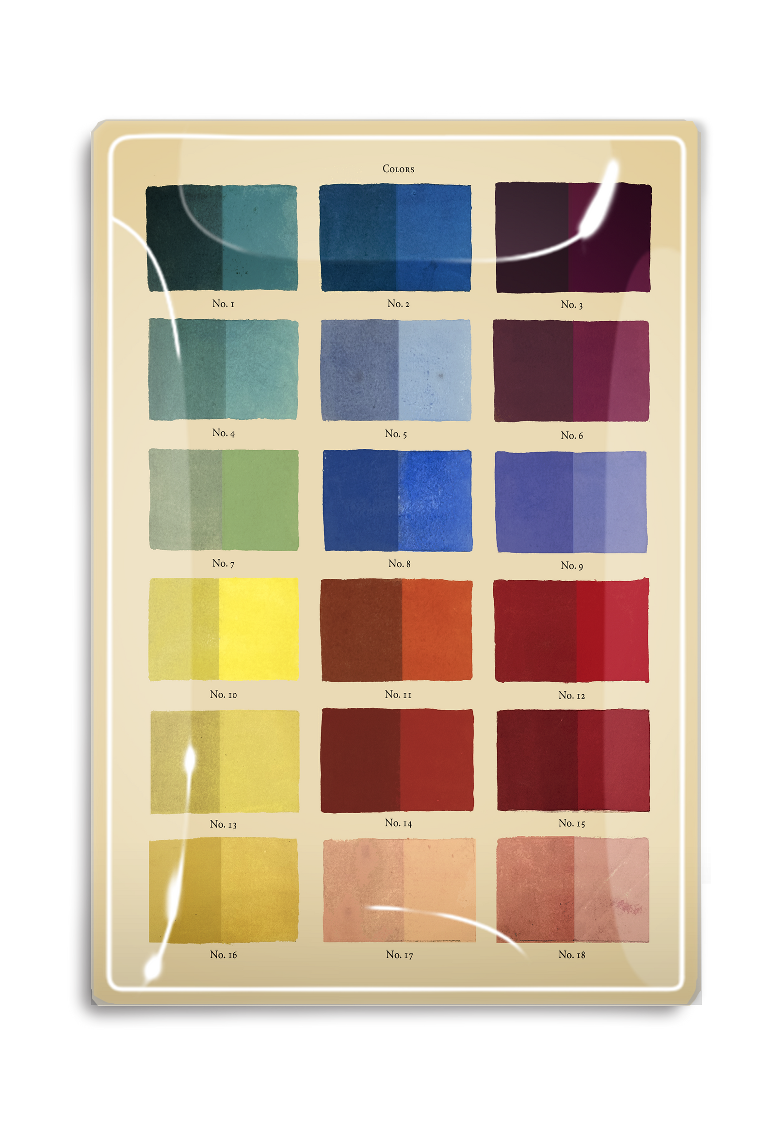 Color By Numbers Decoupage Glass Tray