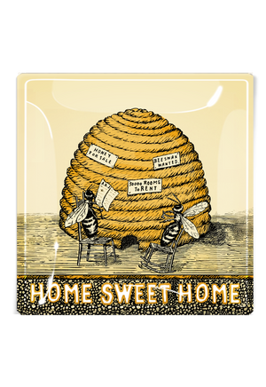 Hive & Hearth Golden Apiary Decoupage Tray