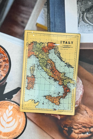 Vintage Italy No. 1 Decoupage Glass Tray