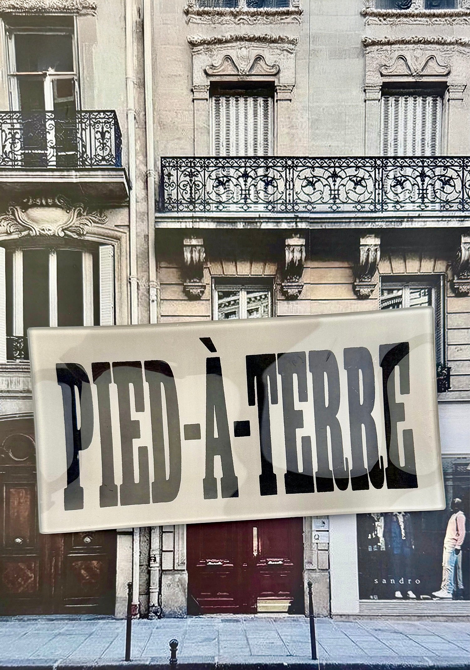 Pied-à-Terre Block Decoupage Glass Tray