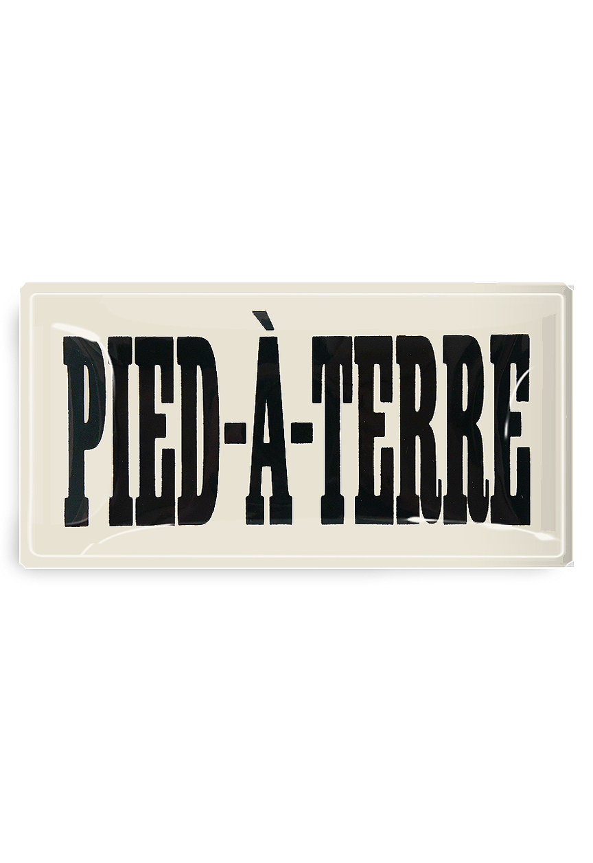 Pied-à-Terre Block Decoupage Glass Tray