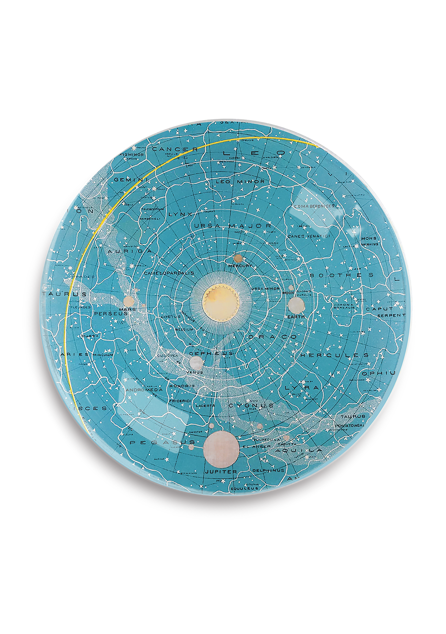 The Constellations Round Decoupage Tray