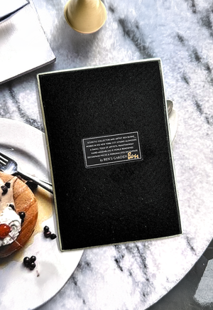 A Study of the Heart Decoupage Glass Tray