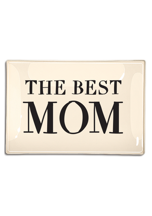 The Best Mom Decoupage Glass Tray - Ben's Garden