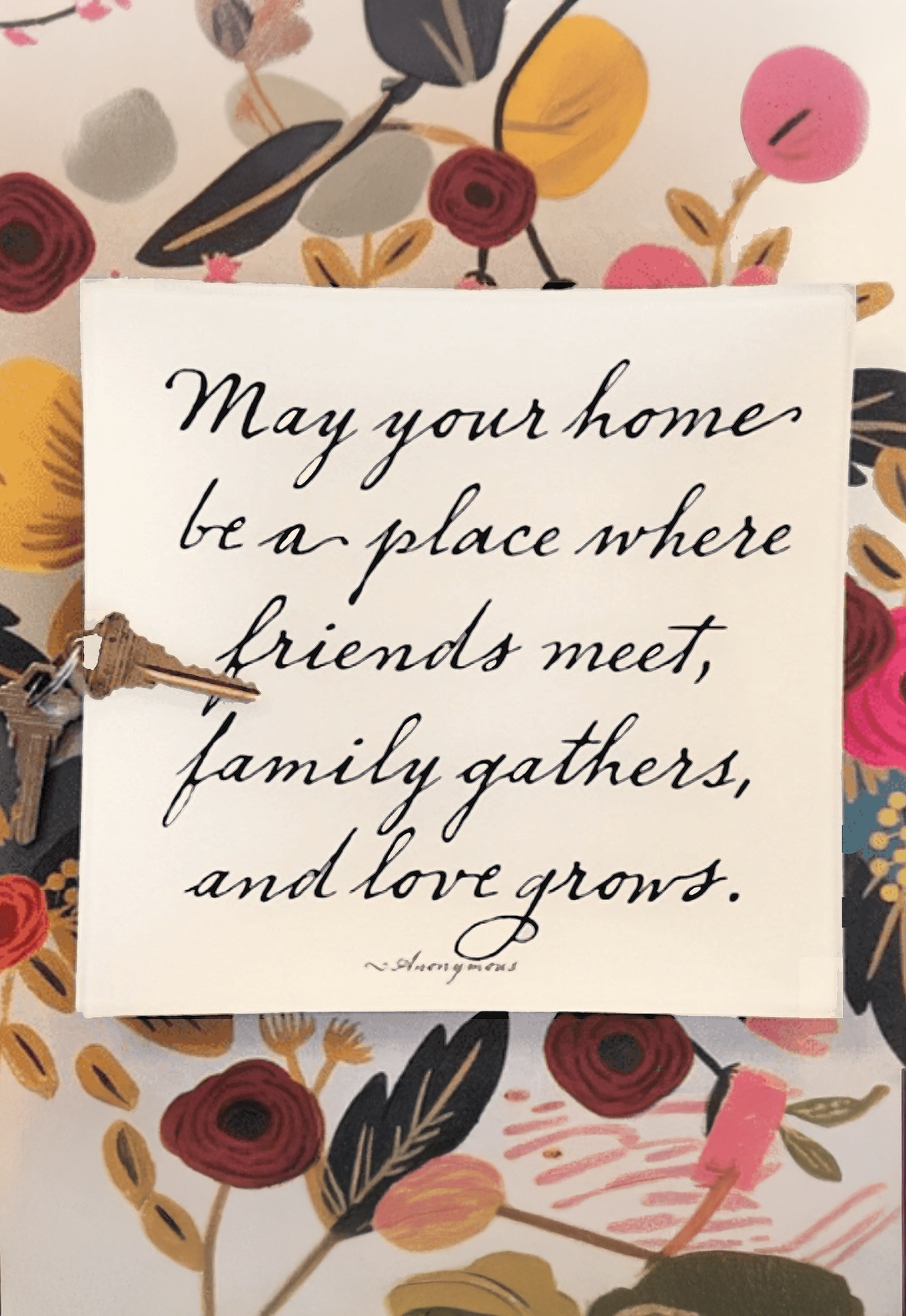 May Your Home Be A Place Where Love Decoupage Glass Tray - Bensgarden.com