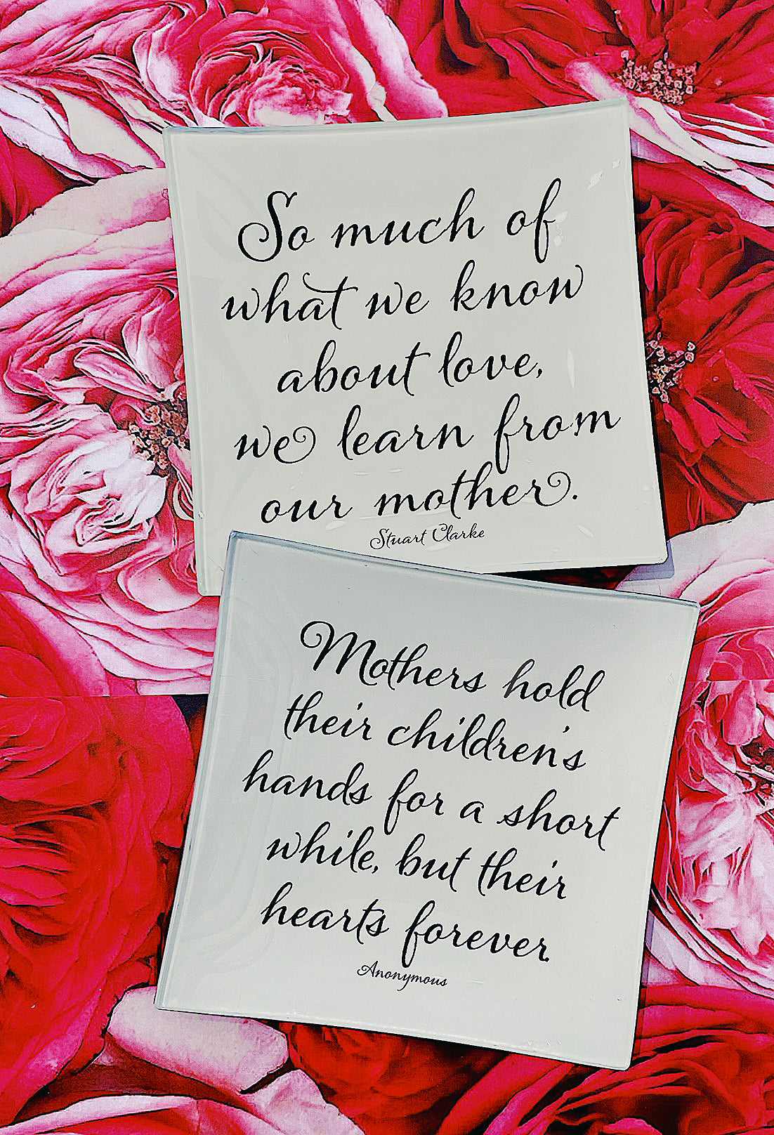 So Much Of What We Know Decoupage Glass Tray