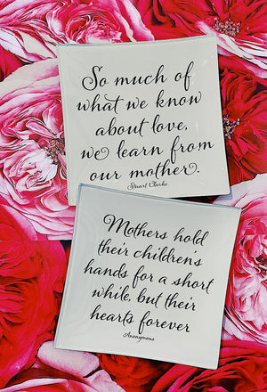 So Much Of What We Know Decoupage Glass Tray