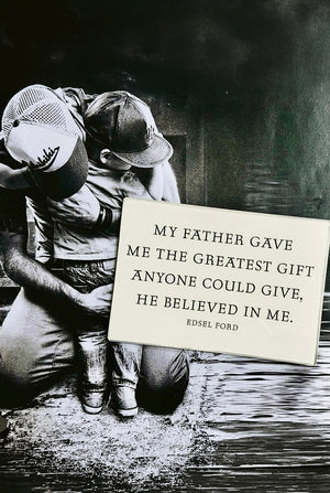 My Father Gave Me Decoupage Glass Tray - Ben's Garden