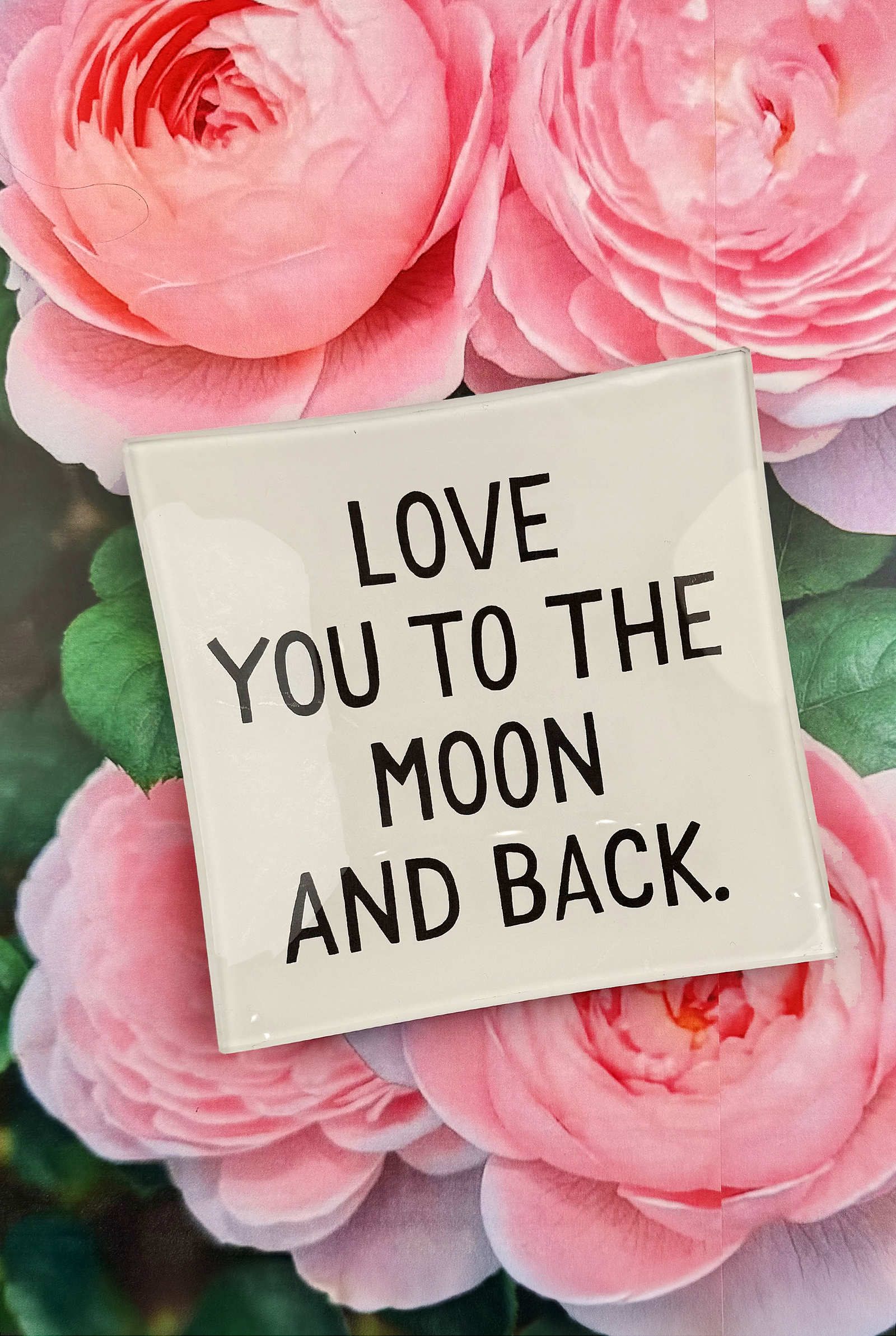 Love You To The Moon Decoupage Glass Tray - Ben's Garden