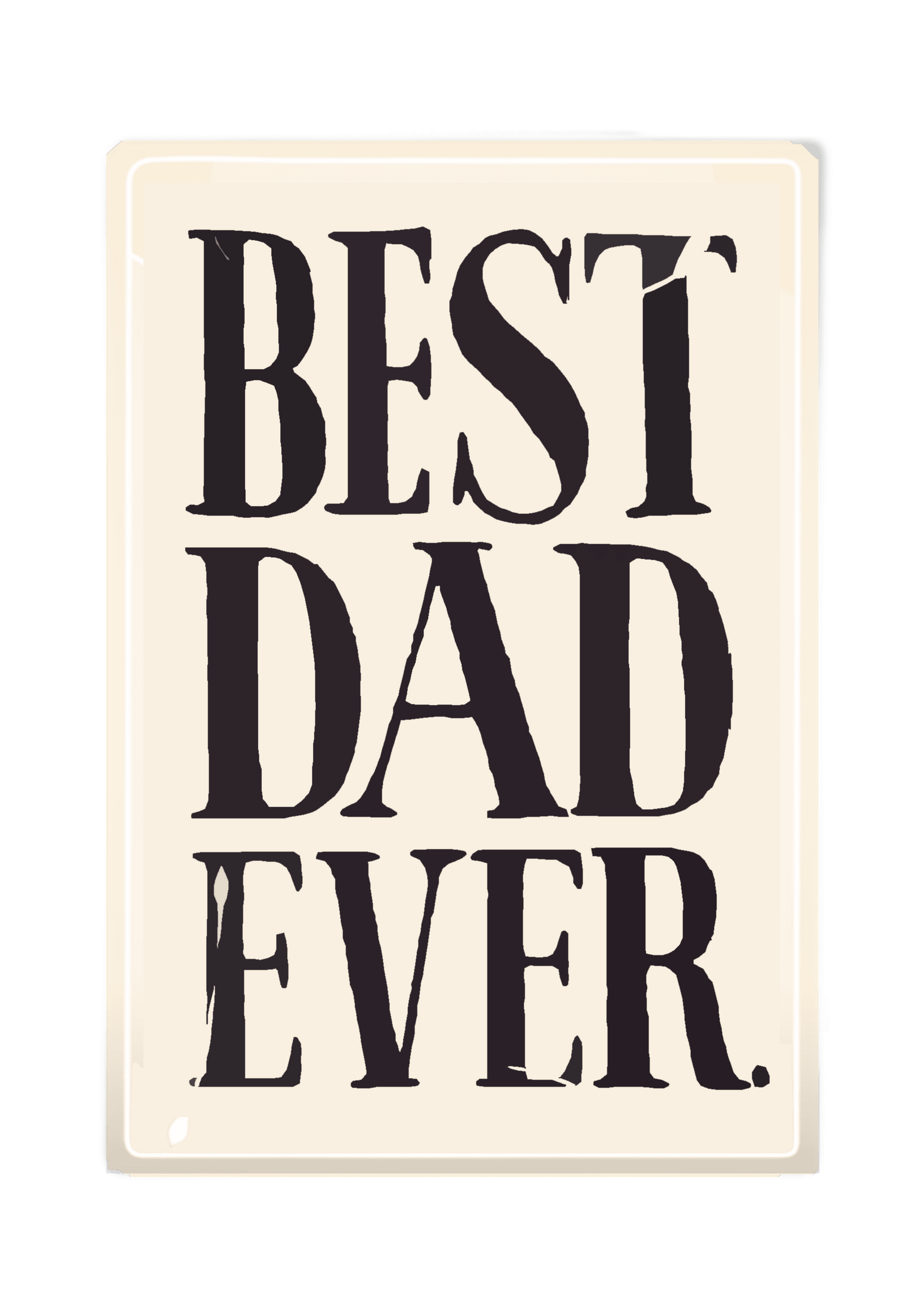 Best Dad Ever. Decoupage Glass Tray