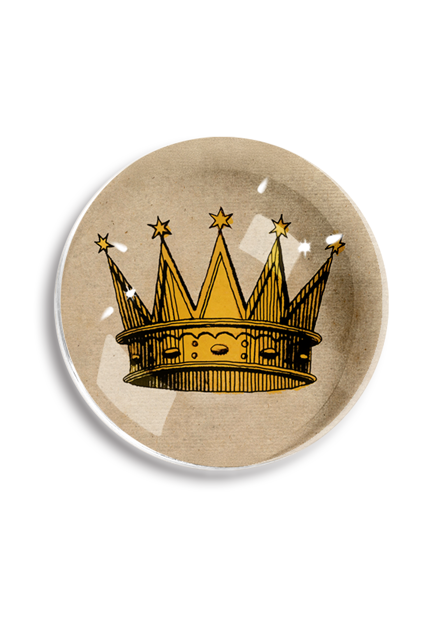 17th Century Sun Crown Crystal Dome Paperweight