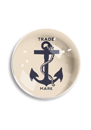 Shipman's Anchor Crystal Dome Paperweight